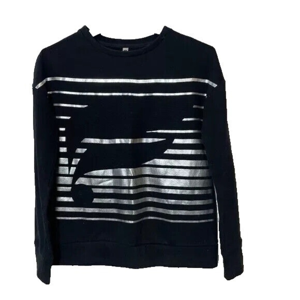 Fabletics Snowshoe‎ Pullover Black Sweatshirt Womens Size XS Long Sleeve Active